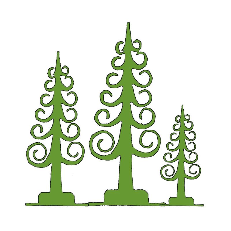 Spanbaum, geschnitzter Baum