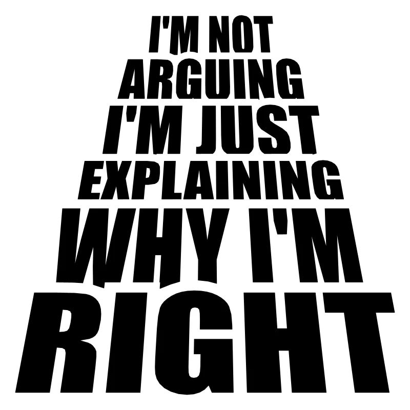 I m not arguing