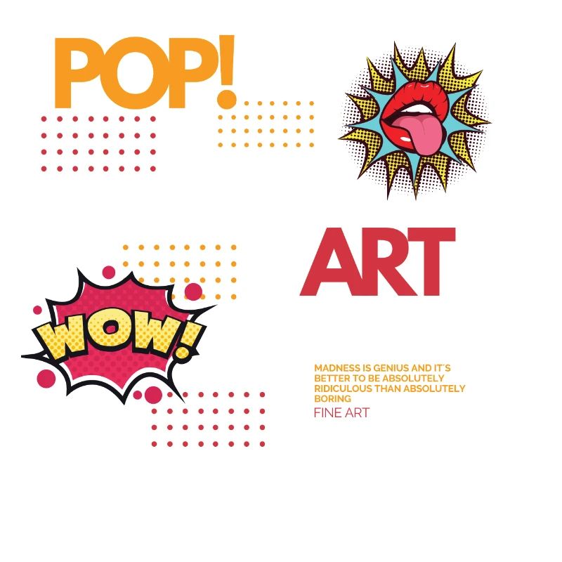 Modernes Pop Art Design