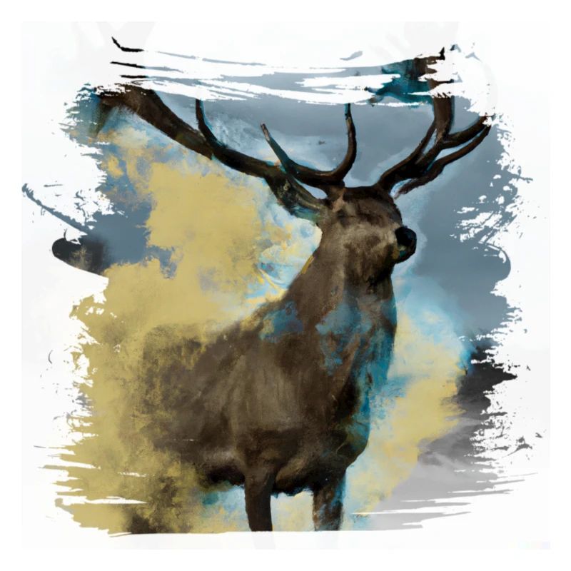 Abstrakter Hirsch