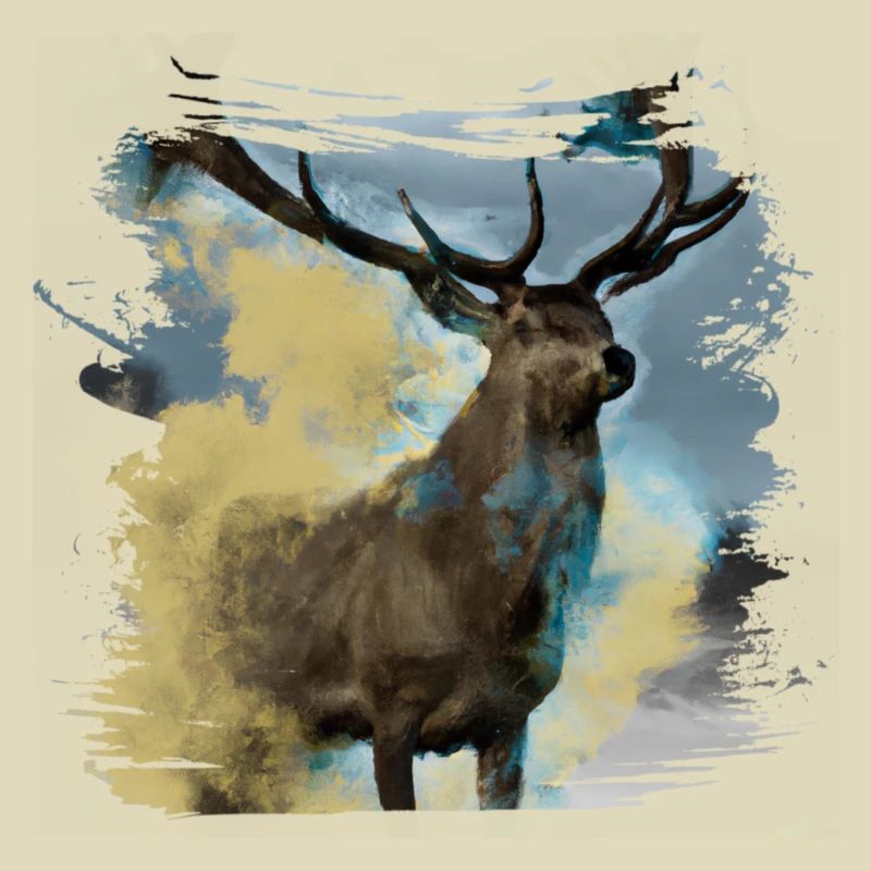 Cerf abstrait