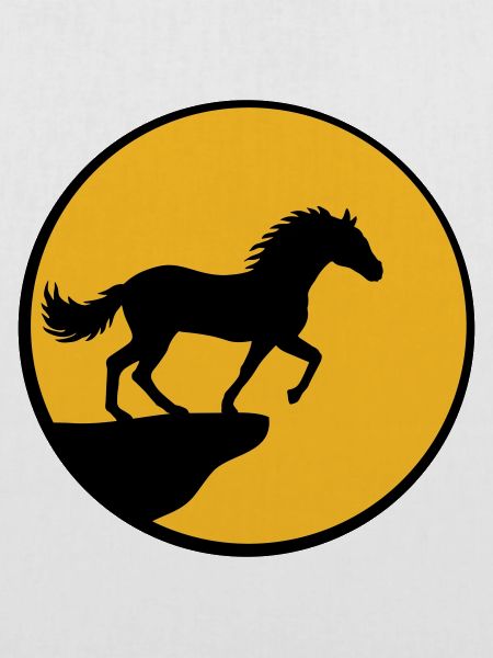 Stehendes Pferd Klippe Mond