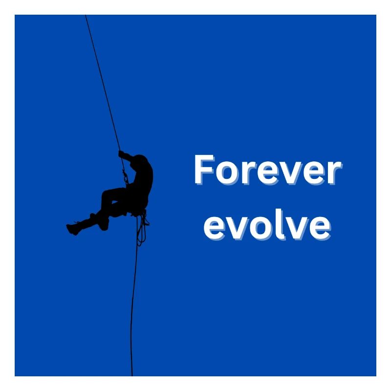 Forever evolve blue white