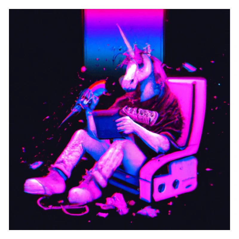Licorne Synthwave chill
