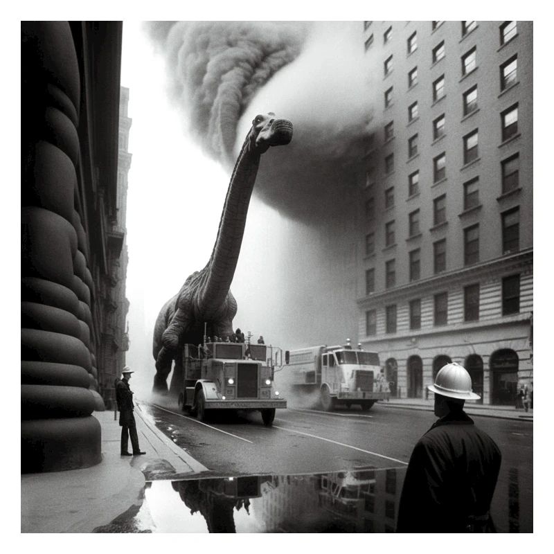 Brachiosaurus zerstrört Stadt