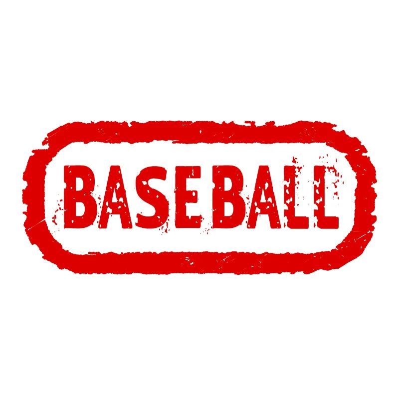 Baseball Red Ink Stempel
