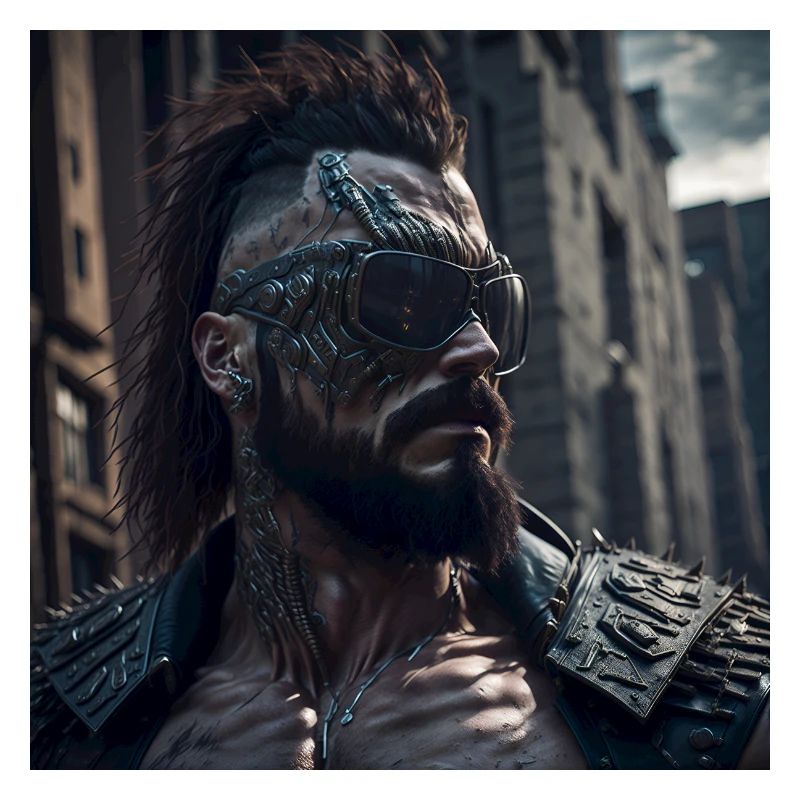 Future Cyberpunkt Warrior