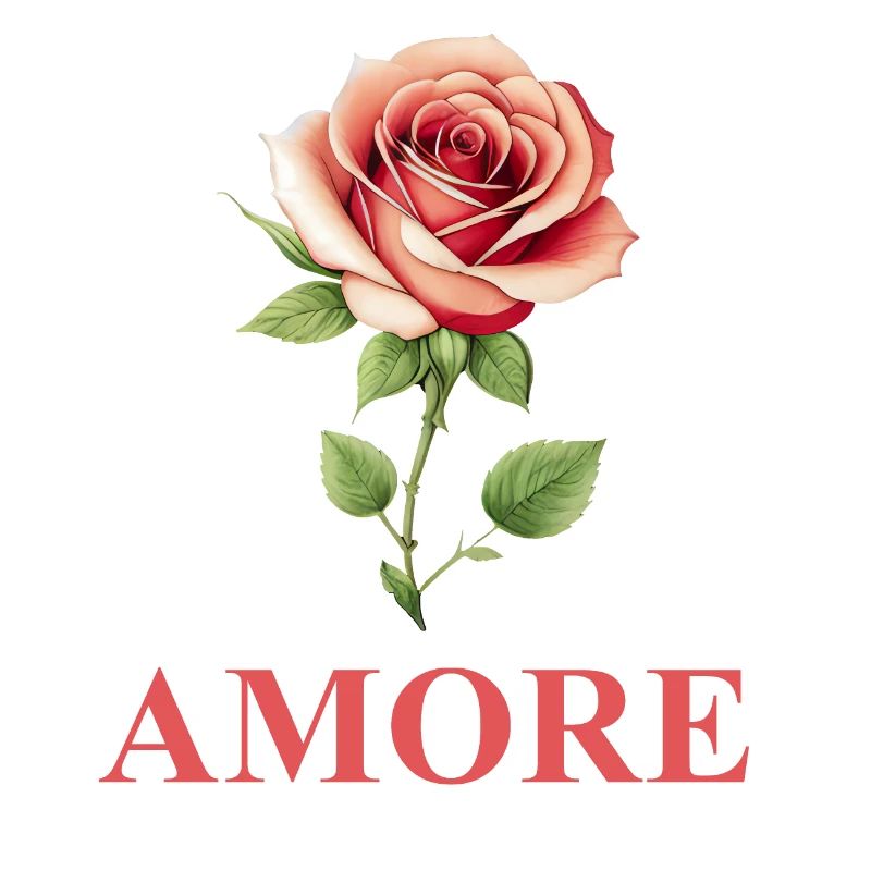 AMORE - Bunte Rose