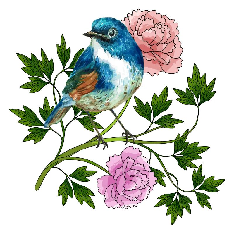 Bunter Vogel