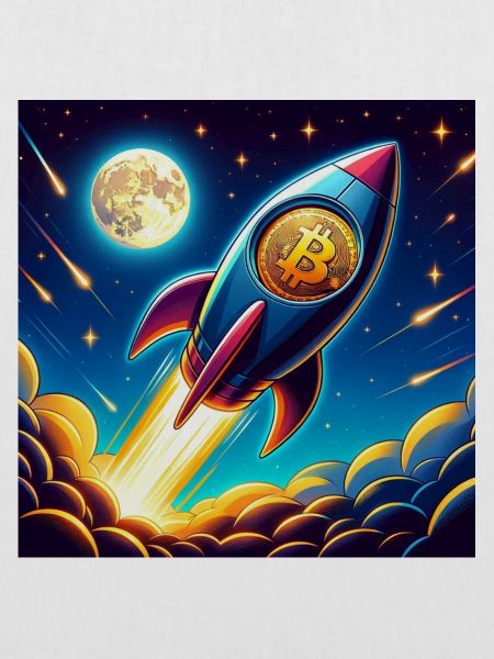 Bitcoin Moon rocket 1