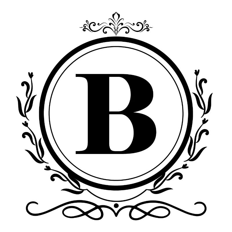 Buchstabe B Dekoration