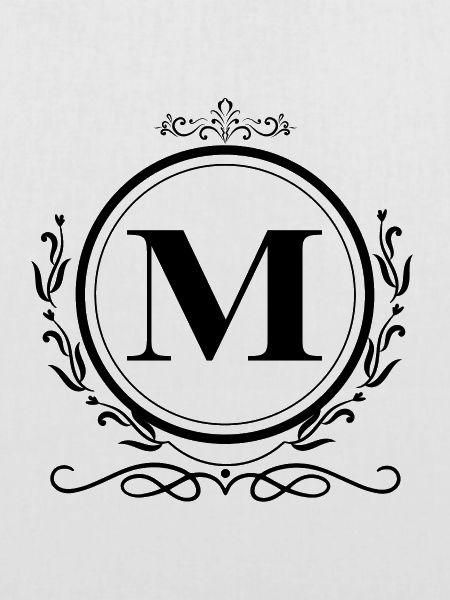 Buchstabe M Dekoration