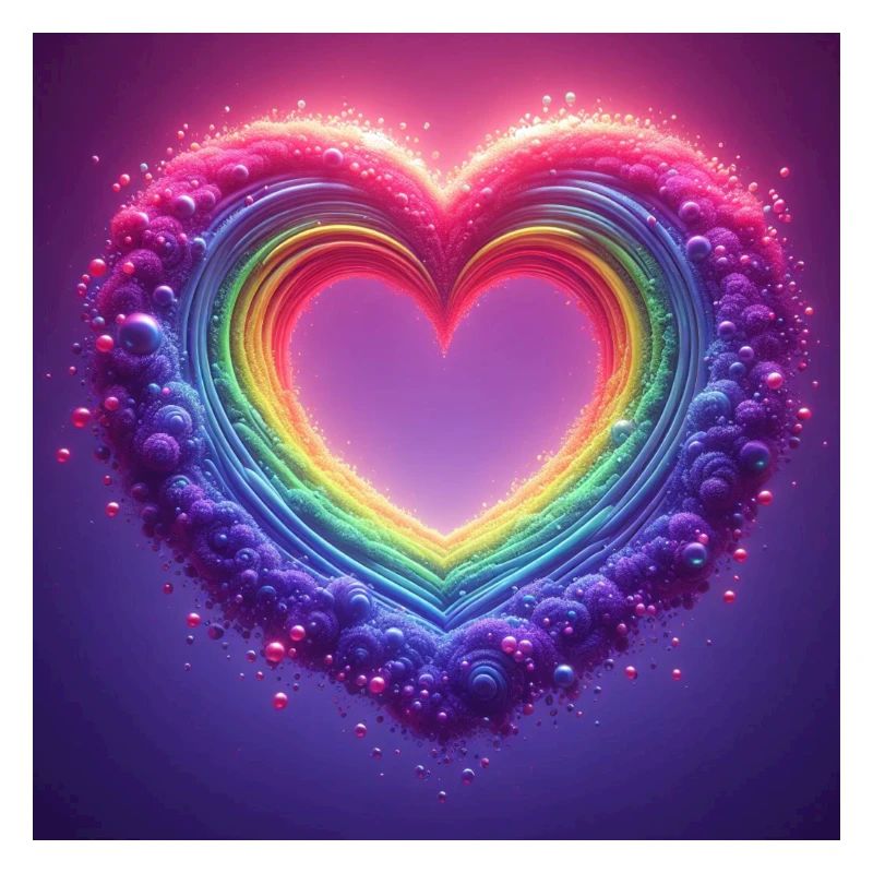 Regenbogen-Herz