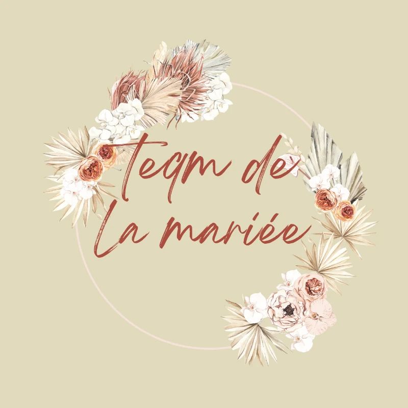 Brautteam Krone Boho Blumen