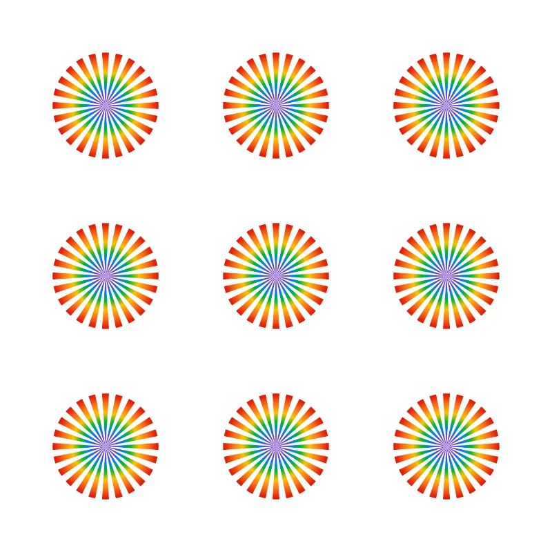 Regenbogen-Blumen