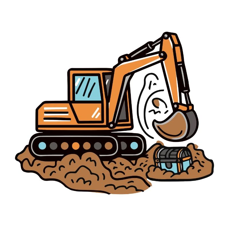 Kinder Bagger Baustelle