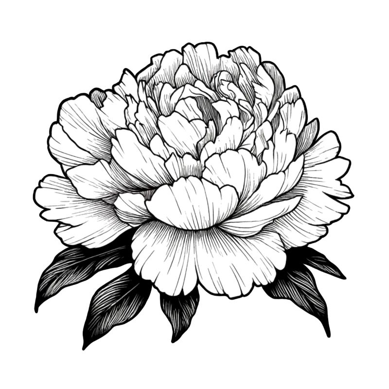 Pfingstrosenblüte