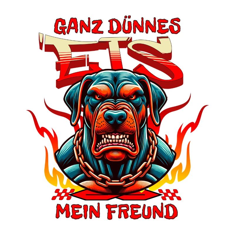 dünnes Eis Dog