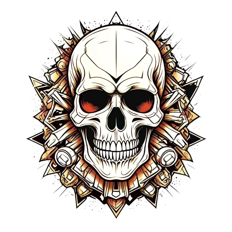Edgy Skull Design