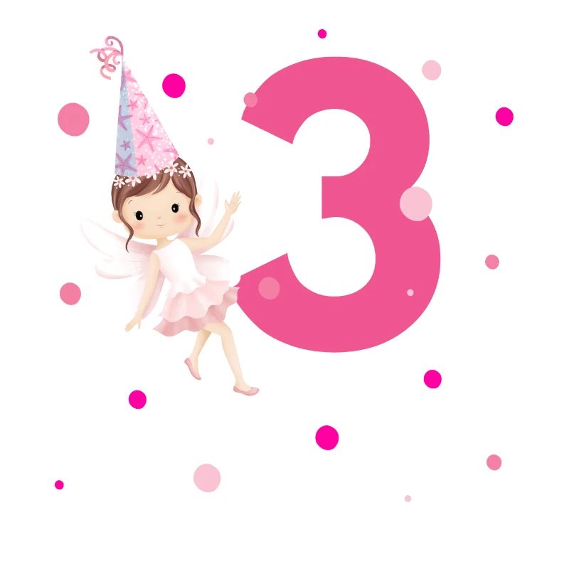 3. Geburtstag rosa Fee