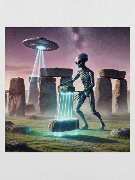 Alien baut Stonehenge