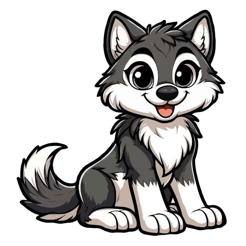 Mädchen-Wolf
