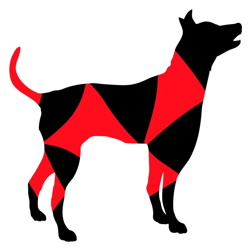 Big Dog Silhouette Cool Pattern