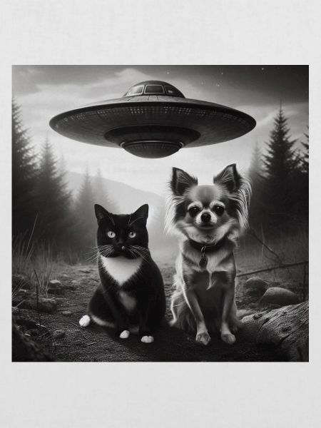 Chihuahua-Katze UFO