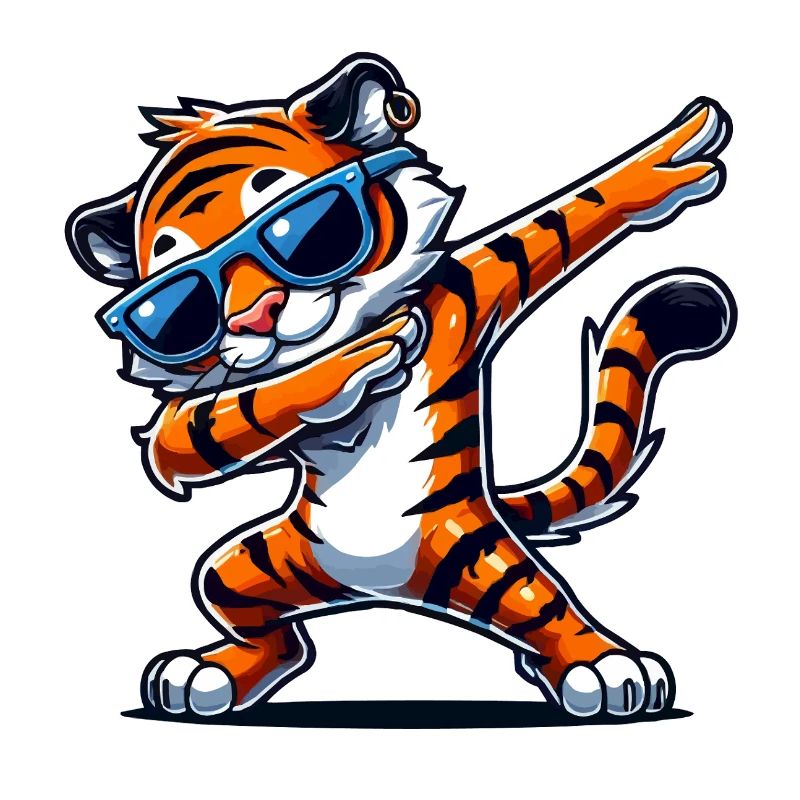 tiger comic dabbing