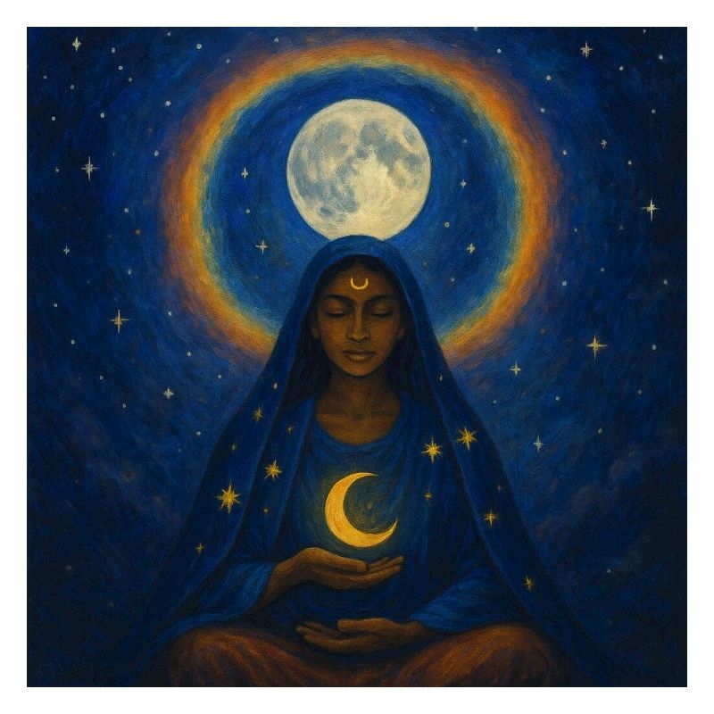 Frau in der Meditation