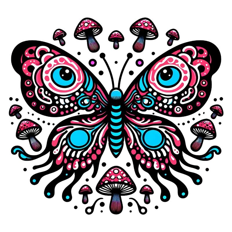 Papillon comique vibrant