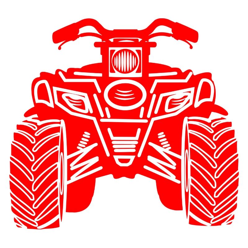 Quad Frontansicht rot