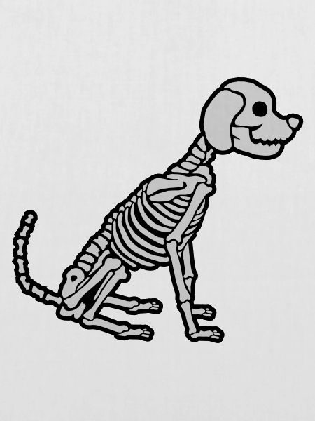 Halloween Skeleton Dog Design