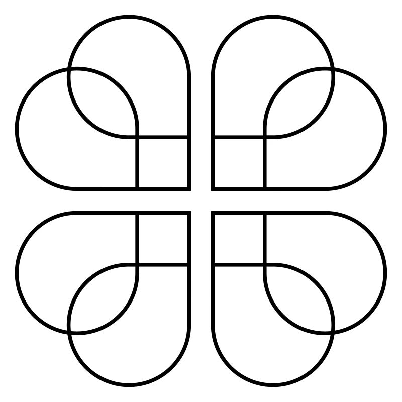 eudemonic design, Kleeblatt Logo