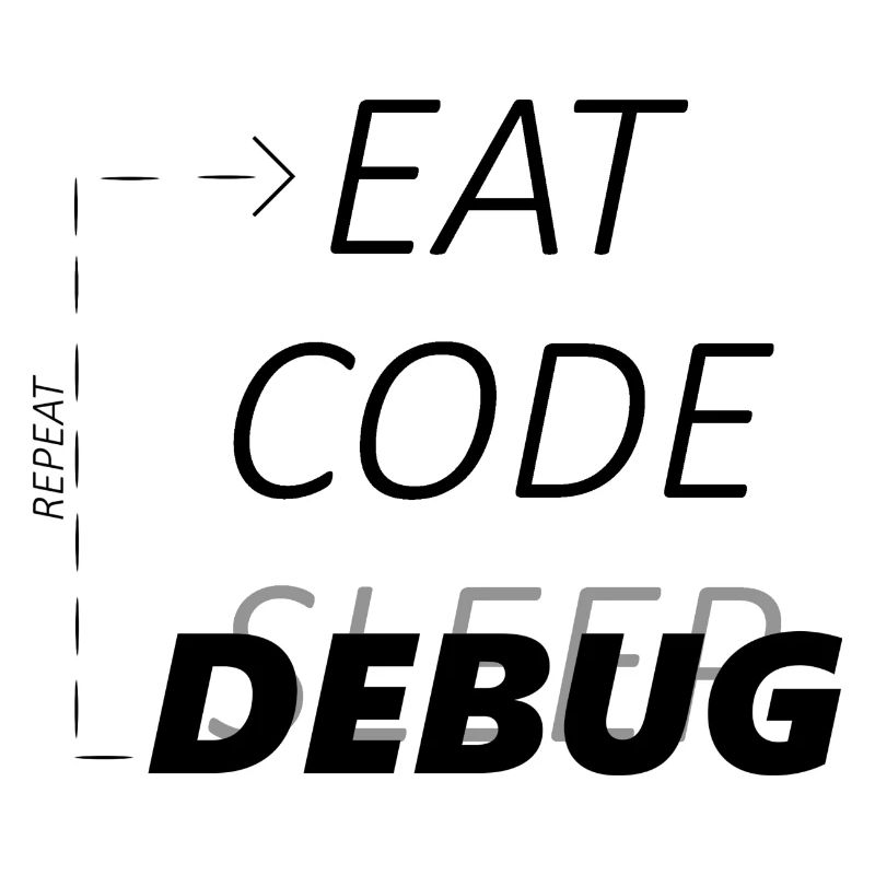 Eat Code Debug Programmierer