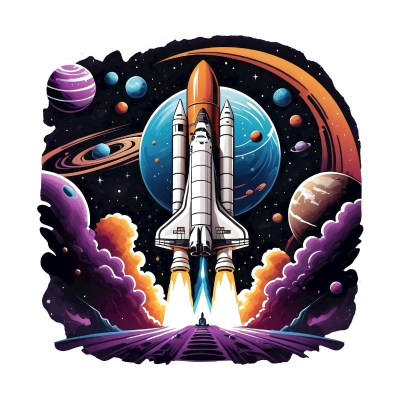 Fusée Astronaute Astronaute Cadeau Spatial Navette