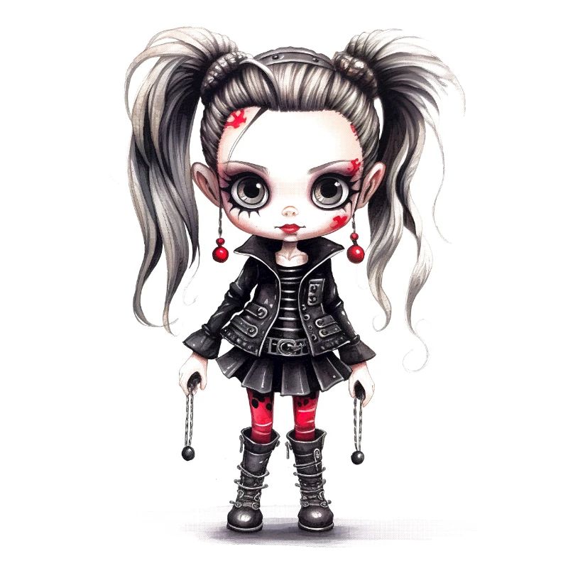 Gothic-Punk-Mädchen