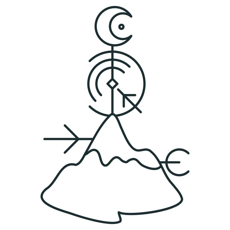 BOHO mountain top moon directions