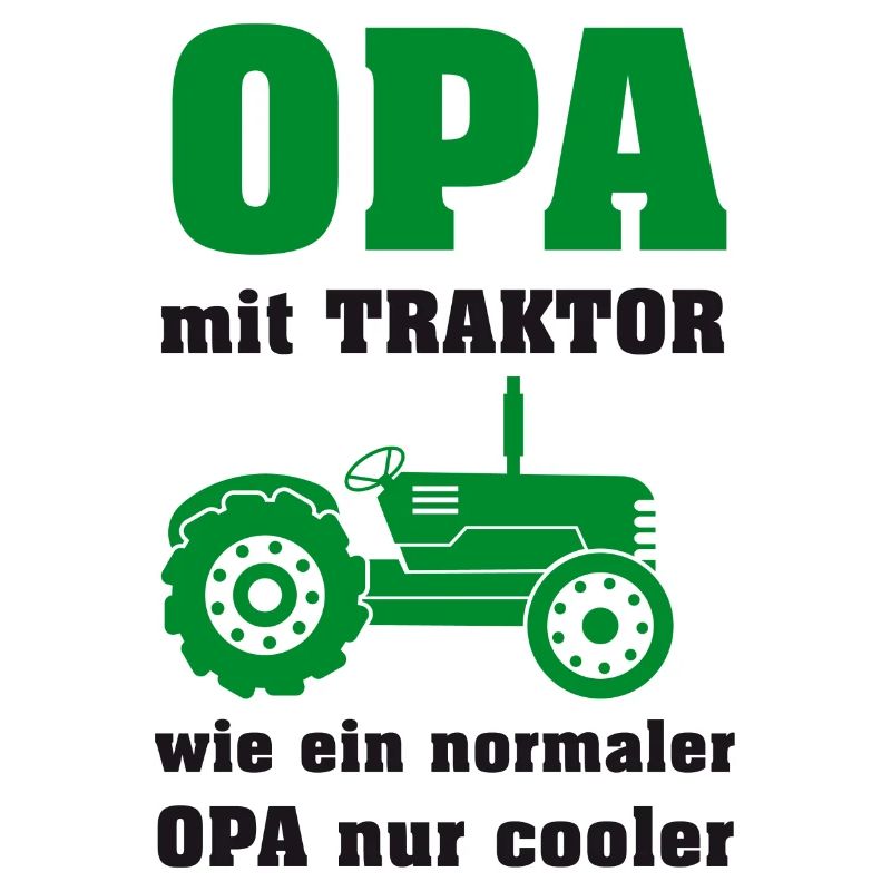 Opa mit Traktor