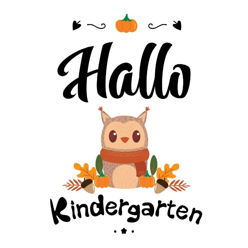 süßes Eulen Design mit Herbstmotiven