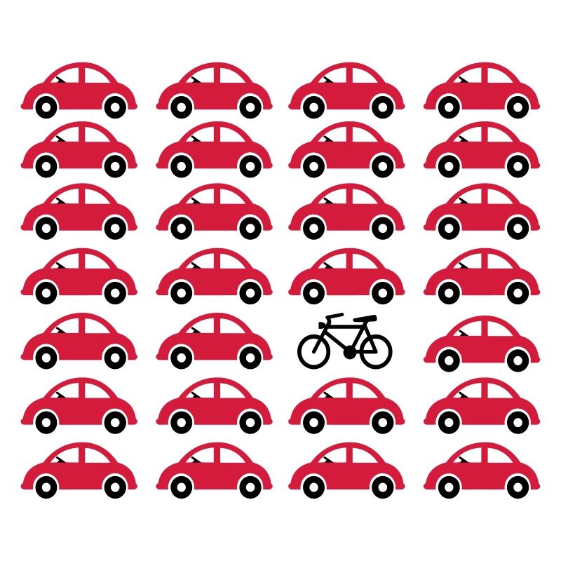 Fahrrad statt Auto