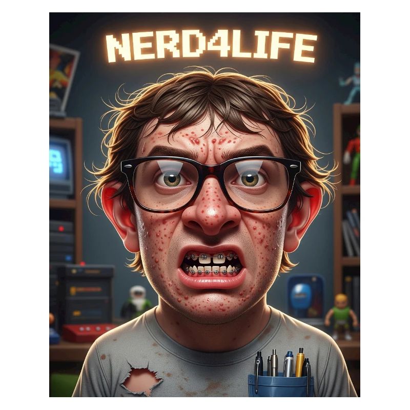 Nerd4Life Pixel Style Druck