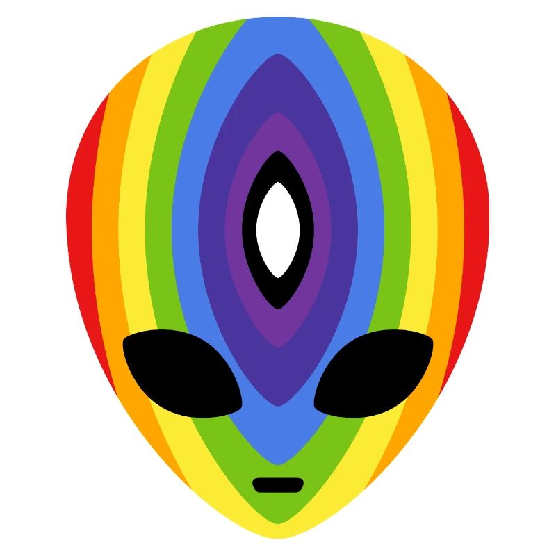 Prismatischer Regenbogen-Alien
