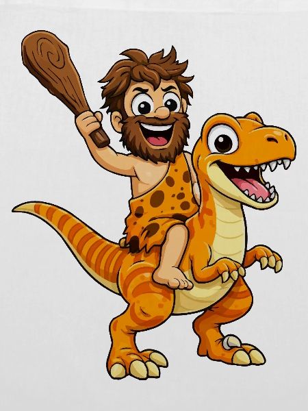 Höhlenmensch mit Dino Abenteuer