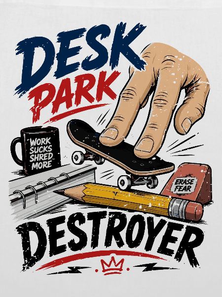  Backprint: Fingerboard Fingerboarding Skateboard