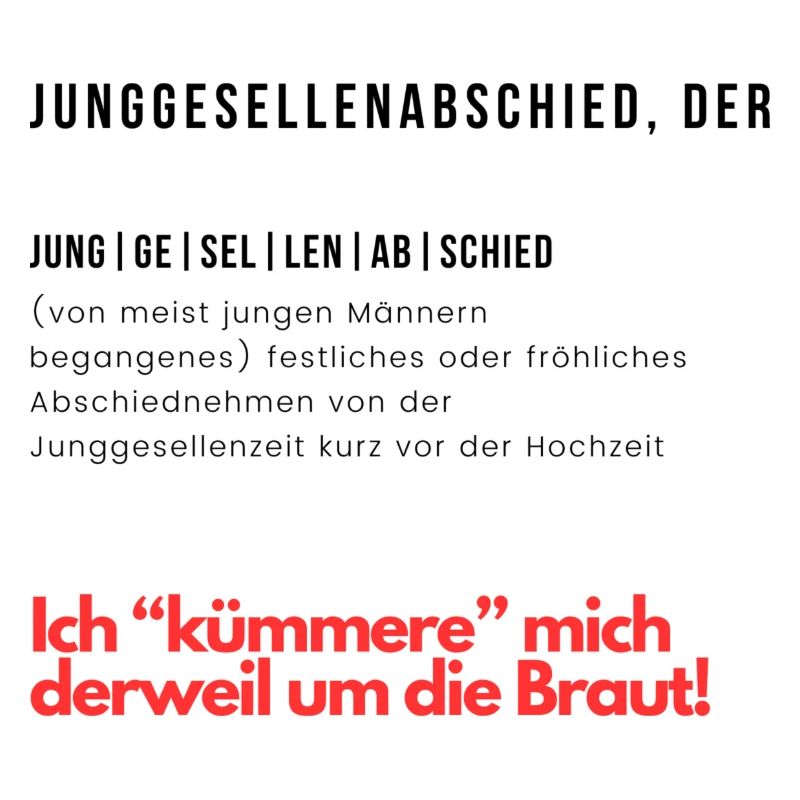 Junggesellenabschied Der
