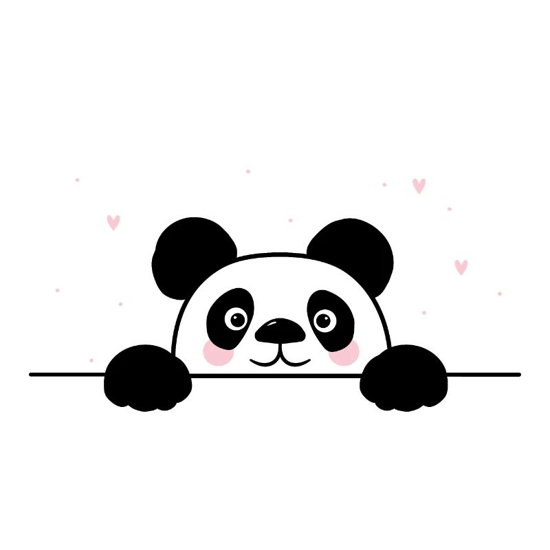 Lovable Panda mit Herzchen