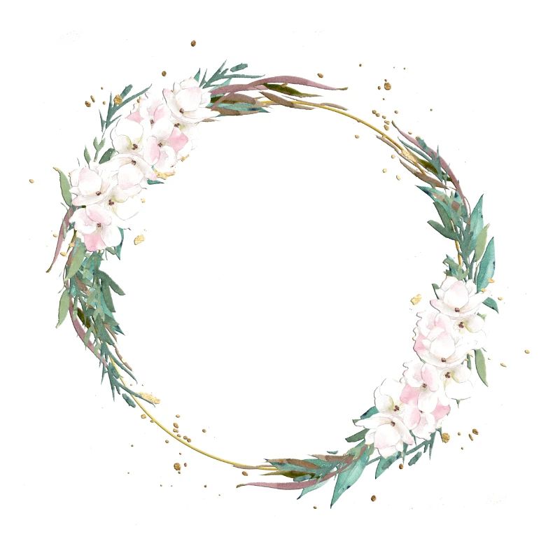 Boho Beachy Blumen Kreis