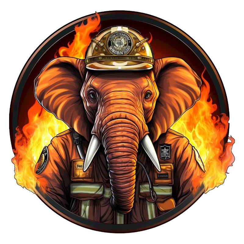 Éléphant de pompier