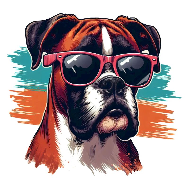 Boxer Hund Welpe Kunst